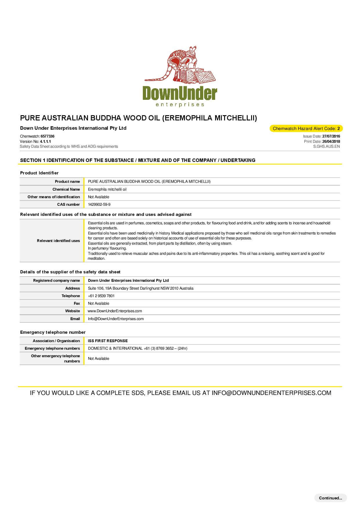 Safety Data Sheet