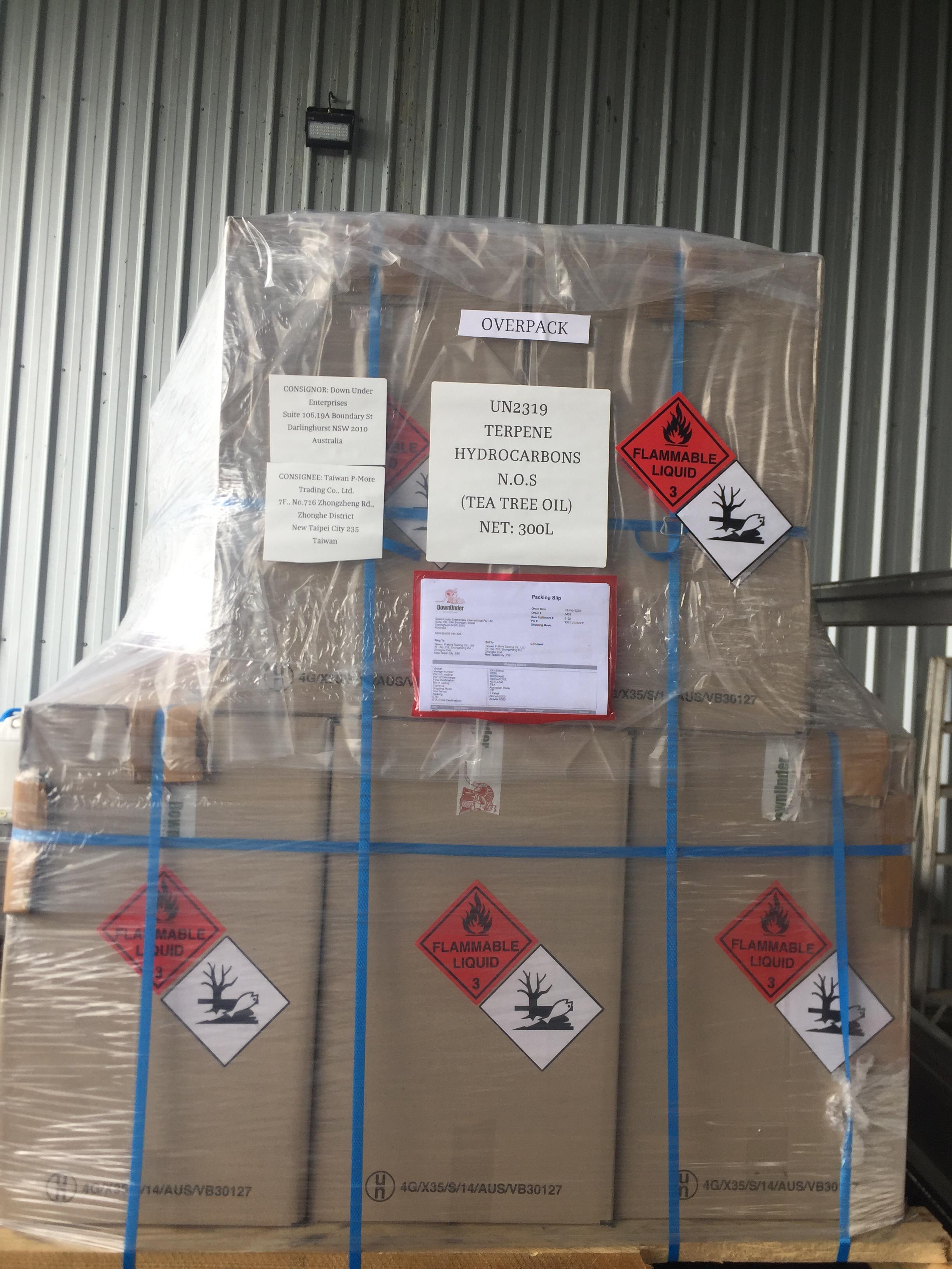 Shipment of Essential Oils